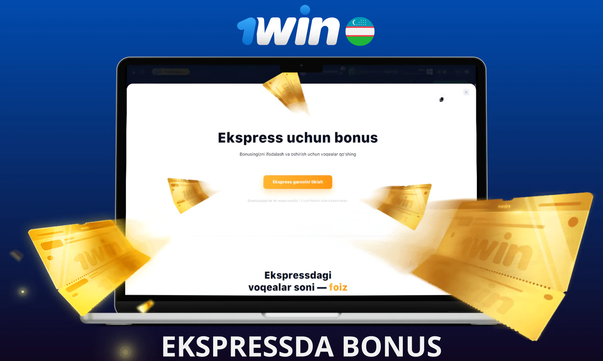 Ushbu bonus sizga ekspress tikish orqali o’z yutug’ingizni oshirish imkoniyatini beradi 1win