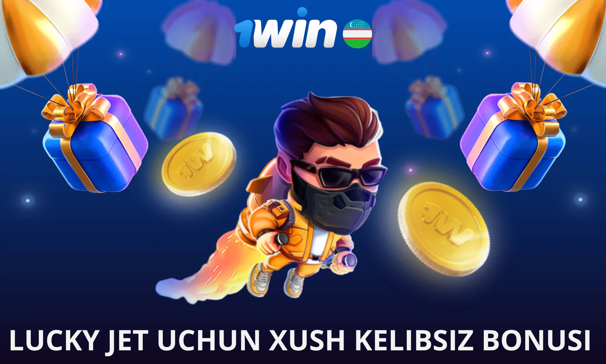 O‘zbekistonlik o‘yinchilar 1win Lucky Jet’dan xush kelibsiz bonus olish imkoniyatiga ega