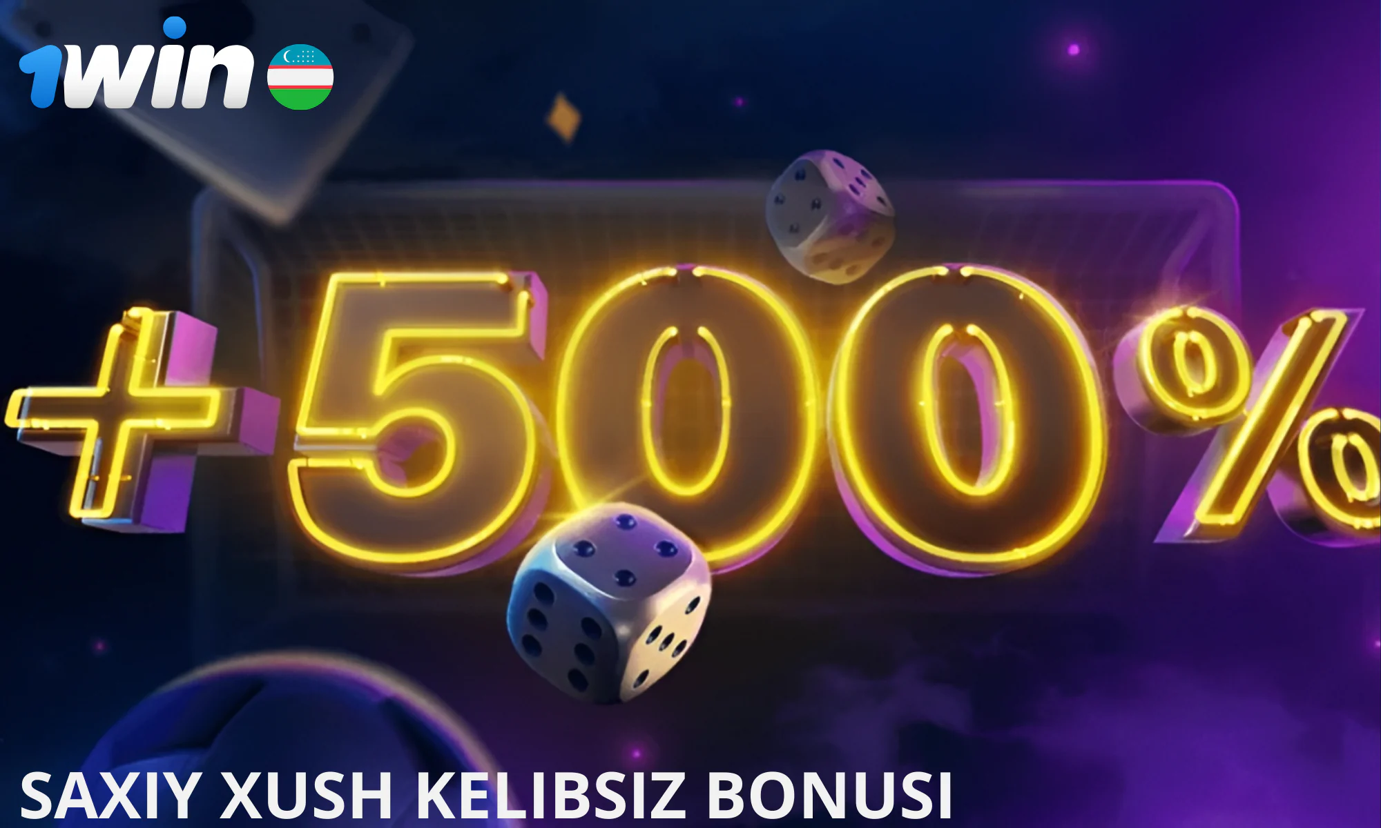 Yangi boshlanuvchilar uchun 1 yutuqdan 500% gacha katta bonus