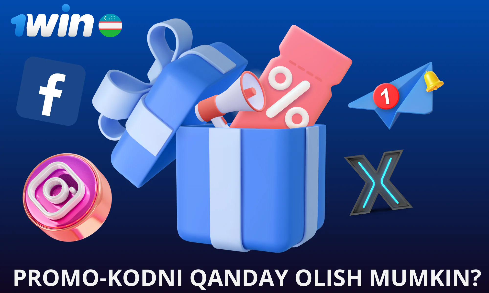 1win promo-kodni qanday olish mumkin?