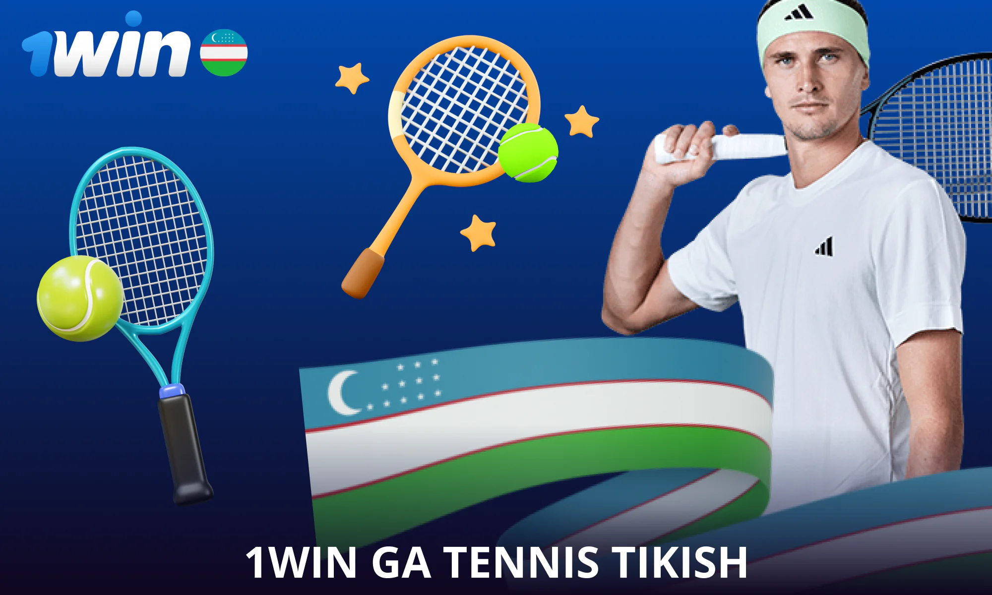 Katta o'ynang va 1win Uzbekistan da tennisga pul tikib g'alaba qozoning