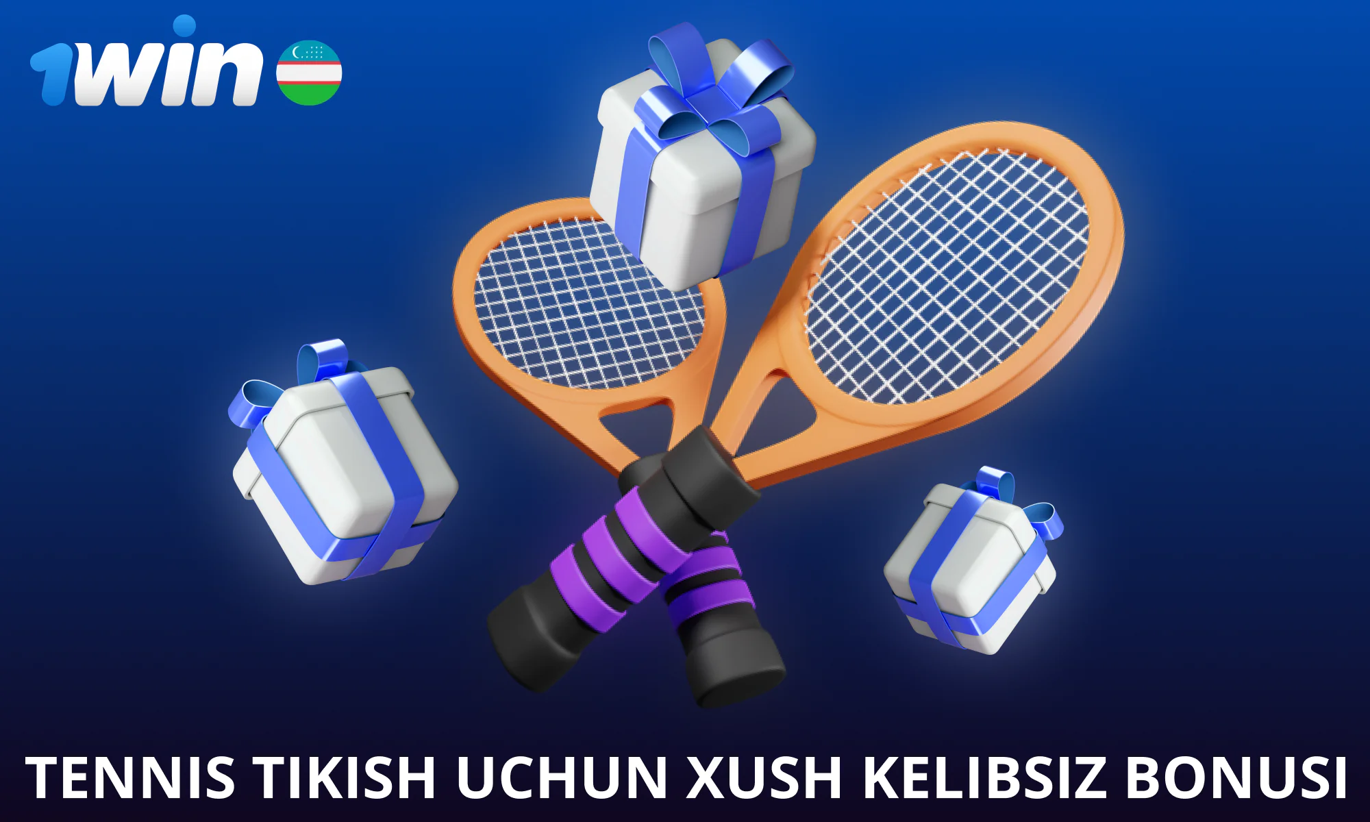 1winga tennis tikish uchun qo'shimcha bonusga ega bo'ling